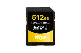 Wise SDXC UHS-II V60 512 GB Speicherkarte