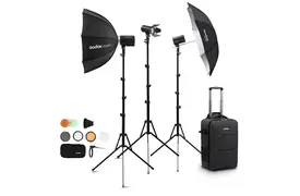 Godox AD-K1 Three Light Kit, 1xAD300 Pro & 2xAD100 Pro Blitzgeräte mit Zubehör