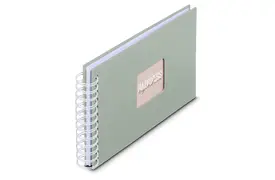 Hama Fine Art 24x17 cm salbei, 50 weiße Seiten Spiralalbum