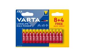 Varta Longlife Max Power Micro 12 Bl. 8+4, (AAA/LR03) Alkaline Batterien