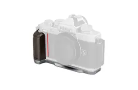 SmallRig 5707 L-förmige Montageplatte mit Holzgriff für Nikon Z f silber