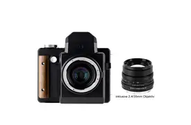 NONS SL660 + 2,4/35 mm Sofortbildkamera m. Objektiv (Instax Squarefilm/EF-Mount)