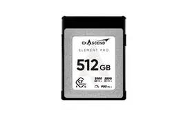 Exascend Element Pro CFexpress 512 GB Type-B 4.0, 3500 MB/s, Speicherkarte