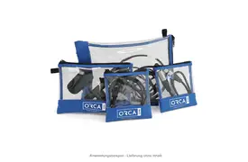 Orca OR-180 Transparent Pouches Kit for Accessories, 4 Zubehörtaschen