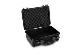 Riwit Schwarzer Hartschalen-Koffer mit Würfelschaum-Einlage