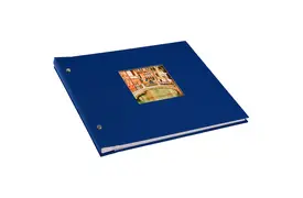 Goldbuch Bella Vista 30x25 cm, 40 weiße Seiten, blau, Schraubalbum