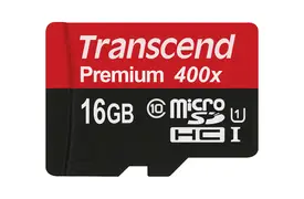 Transcend 16GB microSDHC Cl10 UHS-1 400x
