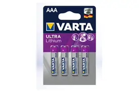 Varta Ultra Lithium Micro (AAA/FR03) 4er Batterie