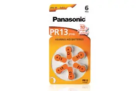 Panasonic PR13 (PR48), 6er Blister Hörgerätebatterie