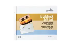 Goldbuch Ersatzblock 38x30 cm, 30 weiße Seiten für Schraubalben