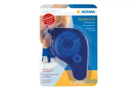Herma Transferspender blau incl. 15m wieder ablösbare Klebepunkte nachfüllbar