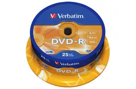 Verbatim DVD-R 16x, 25er Spindel